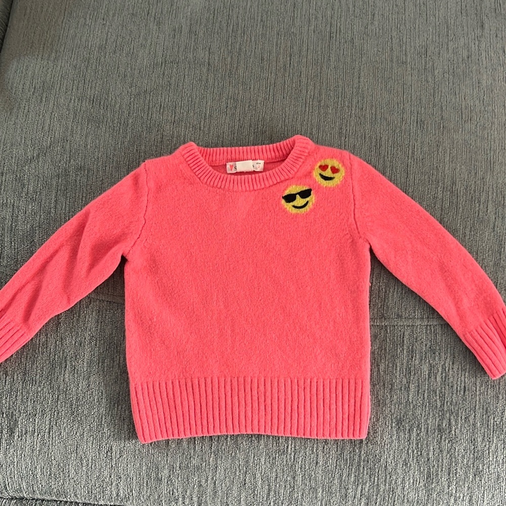 Crewcuts J Crew Girls Wool Emoji Sweater